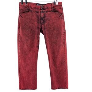 Vtg Marithe Francois Girbaud Jeans Mens 41x31 Red Relaxed Authentic X Acid Wash